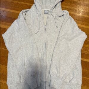 TNA Light Gray Cozy Fleece Hoodie